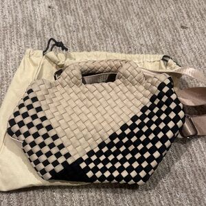 Naghedi St. Barths Graphic Geo Petit Tote Two-Tone in Indio